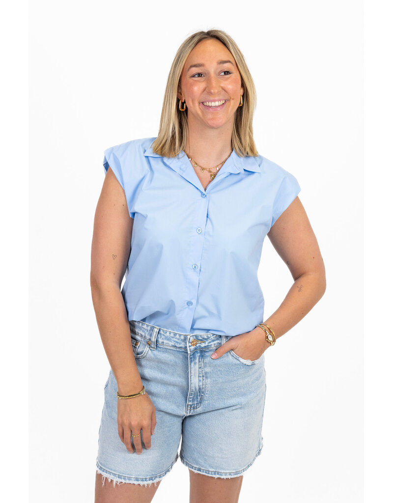 21Jewelz Mouwloos blousje - blauw