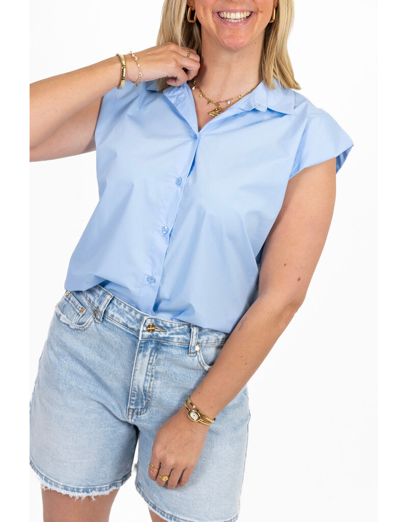 21Jewelz Mouwloos blousje - blauw