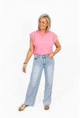 21Jewelz T-shirt matcha - roze