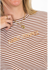 21Jewelz Gestreept shirtje Saint Tropez - bruin/ecru