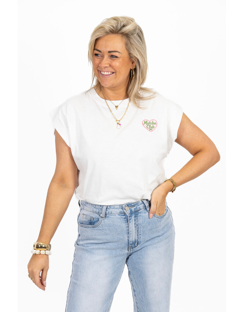 21Jewelz T-shirt matcha - wit