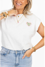 21Jewelz T-shirt matcha - wit