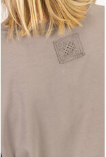 21Jewelz Shirt met kanten mouwen - taupe