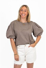 21Jewelz Pofmouw top - taupe