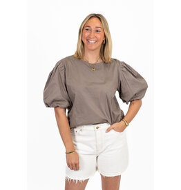 21Jewelz Pofmouw top - taupe