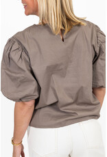 21Jewelz Pofmouw top - taupe
