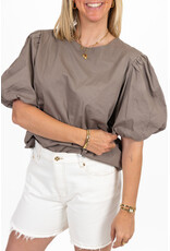 21Jewelz Pofmouw top - taupe