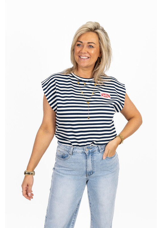 21Jewelz Atelier t-shirt gestreept - blauw