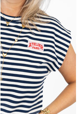 21Jewelz Atelier t-shirt gestreept - blauw