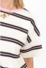 21Jewelz Sweatshirt gestreept - roze/blauw