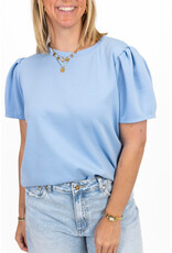 21Jewelz Sweatshirt met pofmouw - lichtblauw