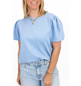 21Jewelz Sweatshirt met pofmouw - lichtblauw
