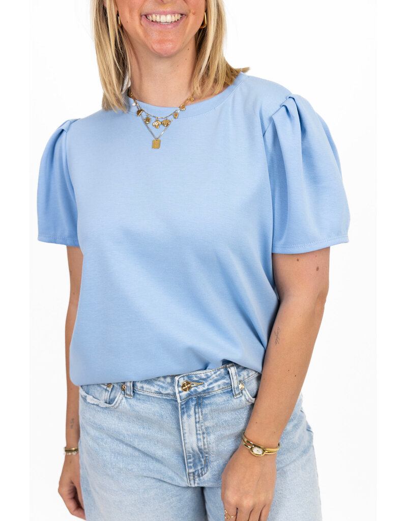 21Jewelz Sweatshirt met pofmouw - lichtblauw
