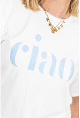 21Jewelz T-shirt "ciao" - wit/blauw