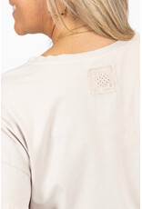 21Jewelz Shirt met kanten mouwen - beige