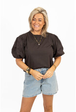 21Jewelz Pofmouw top - bruin
