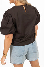 21Jewelz Pofmouw top - bruin