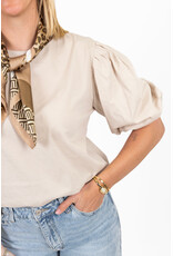 21Jewelz Pofmouw top - beige