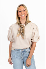 21Jewelz Pofmouw top - beige