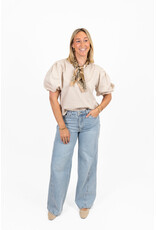 21Jewelz Pofmouw top - beige