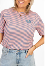 21Jewelz Gestreept shirtje Bonjour - roze/blauw