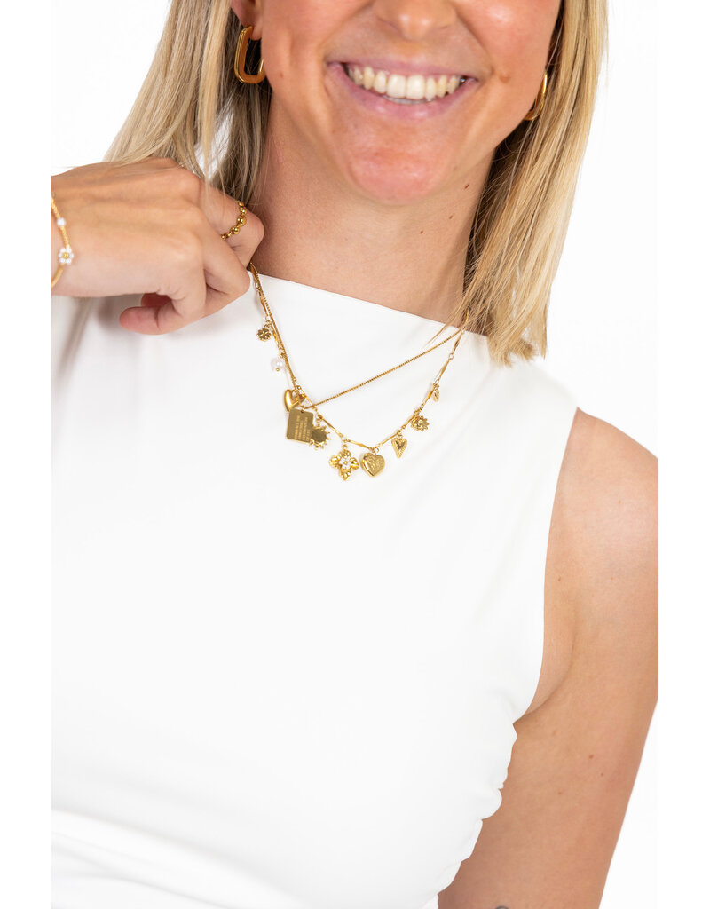 21Jewelz Strakke top met zijplooien - wit
