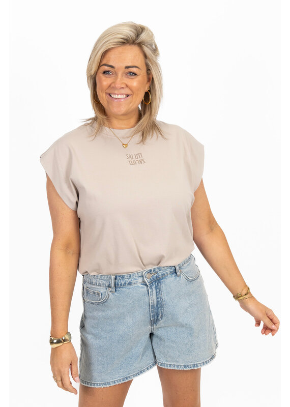 21Jewelz Salut t-shirt - beige