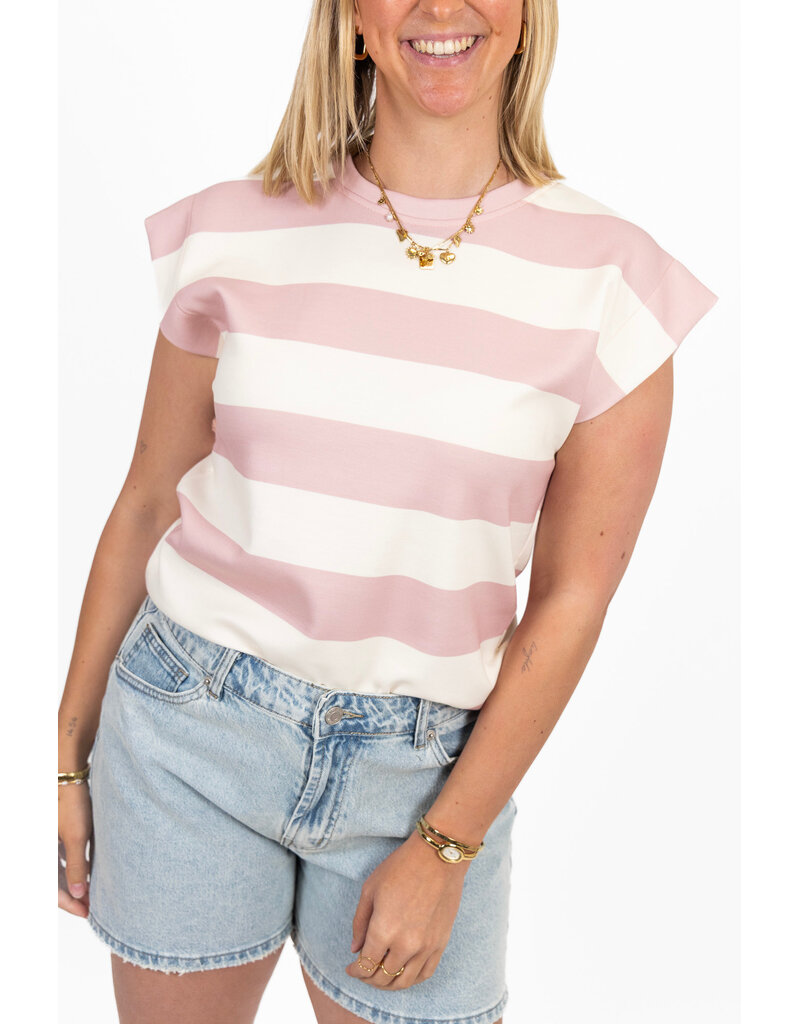 21Jewelz Top gestreept - roze/wit