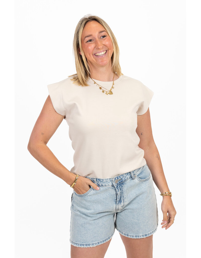 21Jewelz Mouwloos shirt - beige