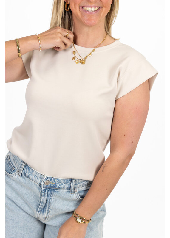 21Jewelz Mouwloos shirt - beige