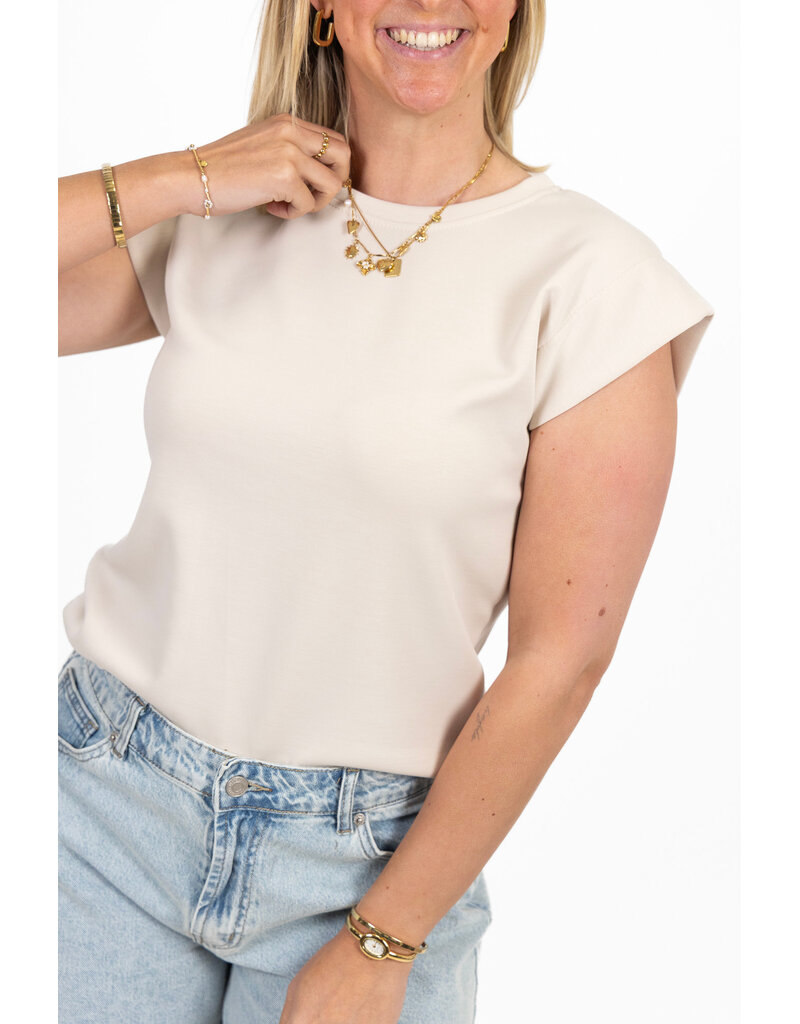 21Jewelz Mouwloos shirt - beige