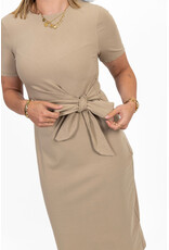 21Jewelz Midi jurk met strik detail - taupe