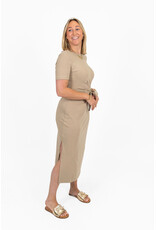 21Jewelz Midi jurk met strik detail - taupe