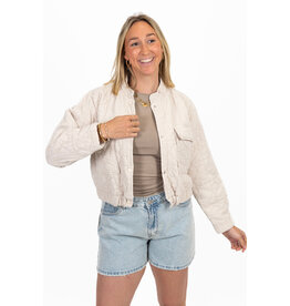21Jewelz Jasje met stiksels - beige