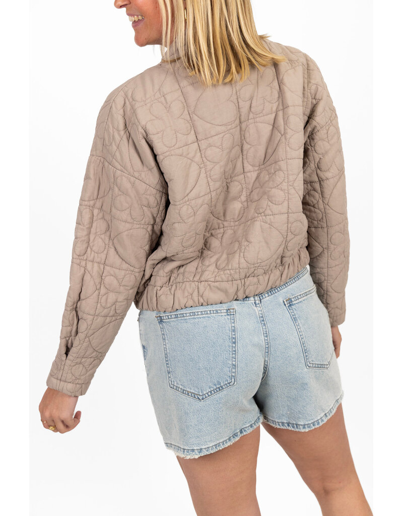 21Jewelz Jasje met stiksels - taupe
