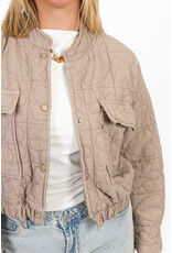 21Jewelz Jasje met stiksels - taupe