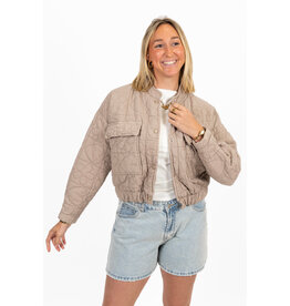 21Jewelz Jasje met stiksels - taupe