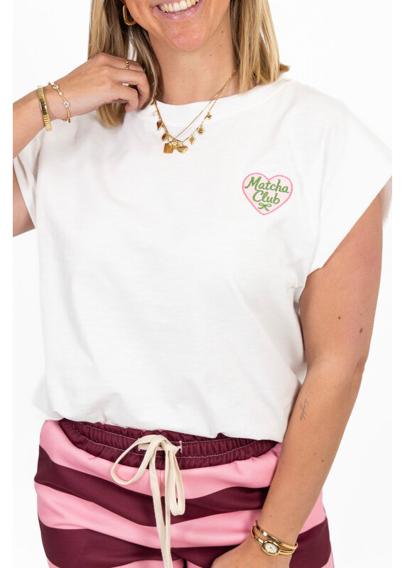 21Jewelz T-shirt matcha - wit