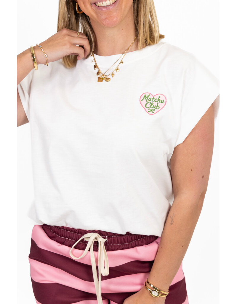 21Jewelz T-shirt matcha - wit