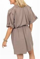 21Jewelz Basic jurkje - taupe