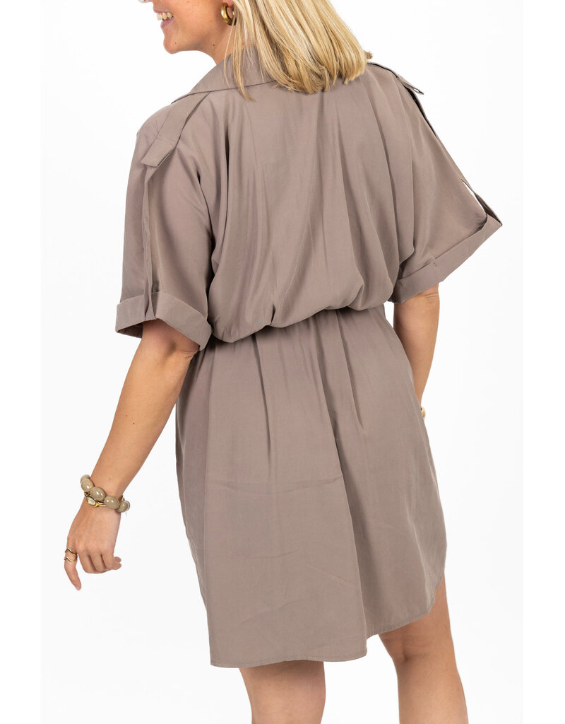 21Jewelz Basic jurkje - taupe