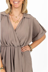 21Jewelz Basic jurkje - taupe