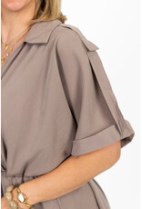 21Jewelz Basic jurkje - taupe