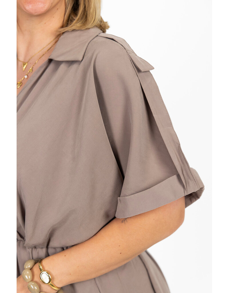 21Jewelz Basic jurkje - taupe