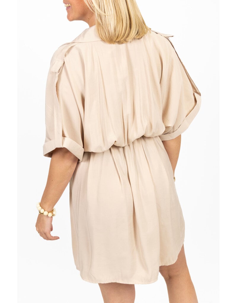 21Jewelz Basic jurkje - beige