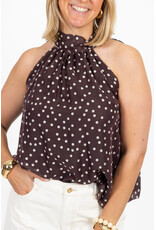 21Jewelz Stippen top - bruin