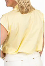 21Jewelz Blouse met gouden sierknopen - geel