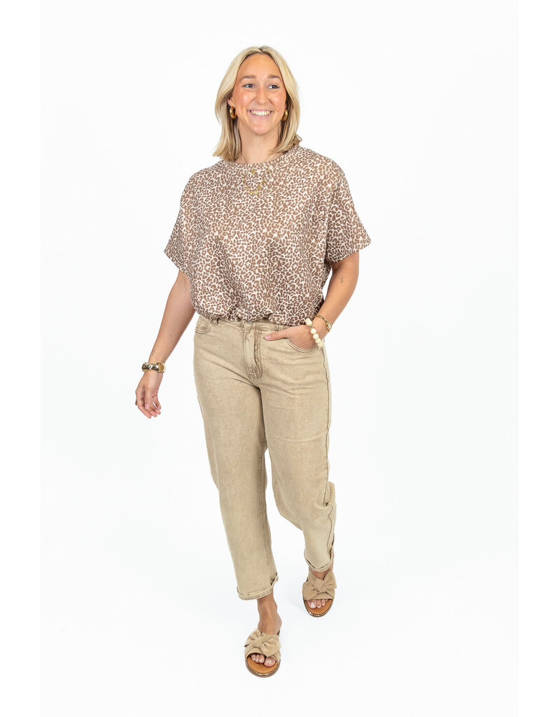 21Jewelz Mom jeans - washed beige