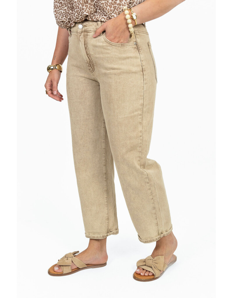 21Jewelz Mom jeans - washed beige