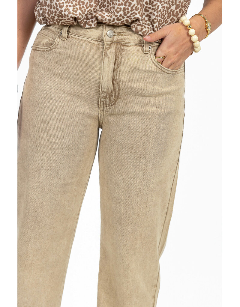 21Jewelz Mom jeans - washed beige
